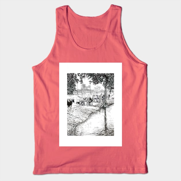 Oxen trail Tank Top by GunnerStudios